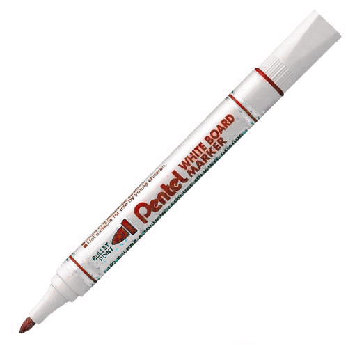 Rotulador para pizarra Pentel MW85 rojo