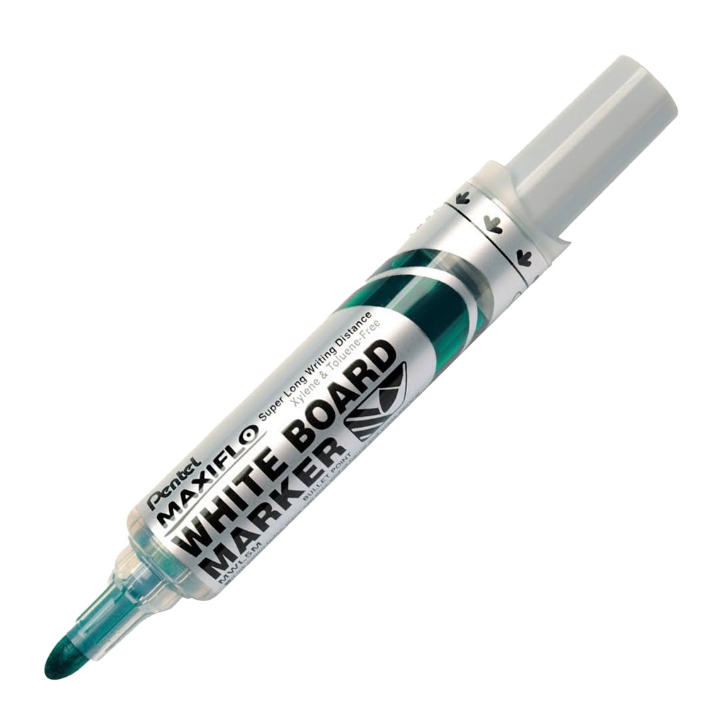 Rotulador para pizarra blanca Pentel Maxiflo MWL5M verde punta media