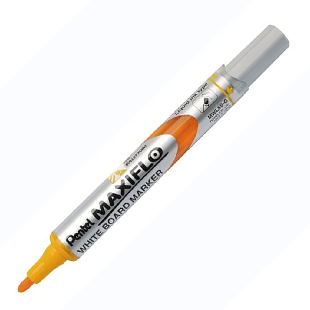 Rotulador para pizarra blanca Pentel Maxiflo MWL5S amarillo punta fina