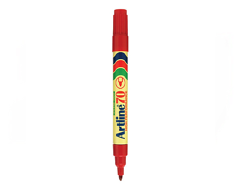 Rotulador permanente Artline 70 rojo EK-70