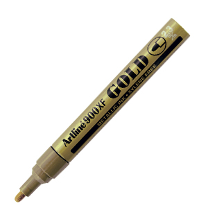 Rotulador permanente Artline 900XF dorado