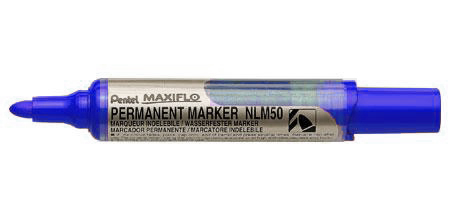 Rotulador permanente Pentel Maxiflo NLM50 azul