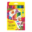 Rotuladores escolares de colores Jovi 24 unidades punta fina lavables