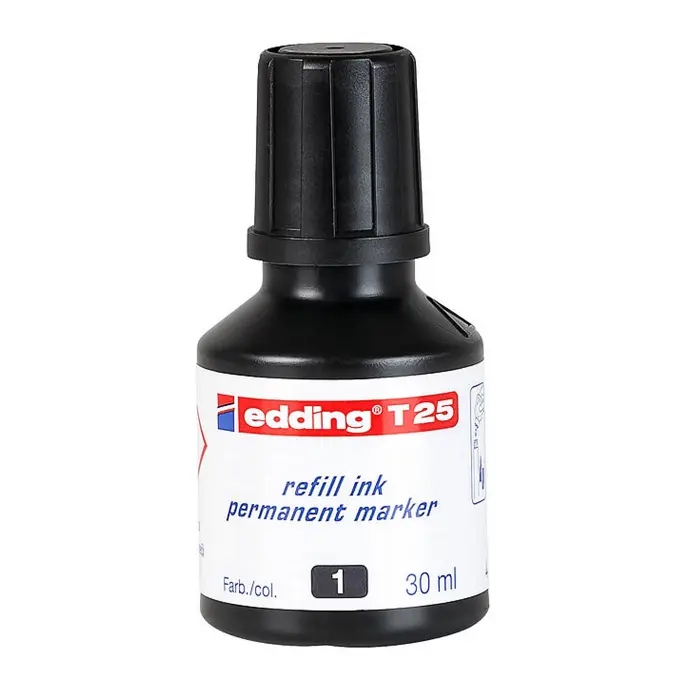 Tinta para rotulador negro T25 Edding