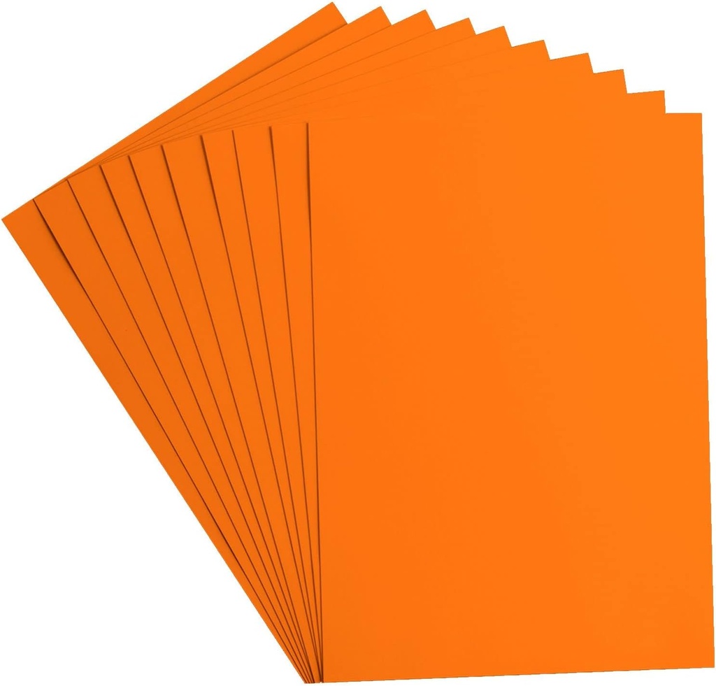 Cartulina 50 x 65 cm. naranja 180 g/m²  (Pack de 25) Fabrisa