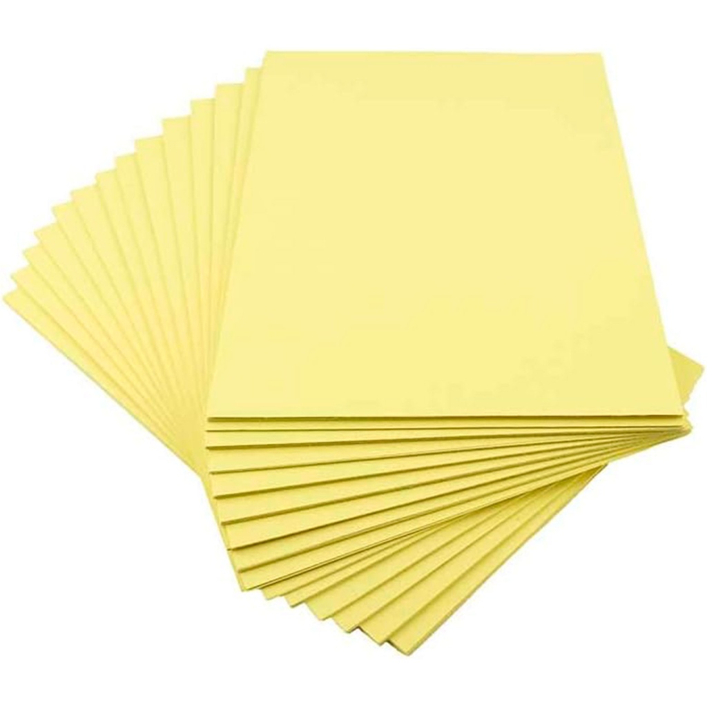 Cartulina 50 x 65 cm. amarillo claro 180 g/m² (Pack de 25) Fabrisa