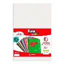 Goma Eva 40 x 60 cm 2 mm blanca Fixo Kids bolsa de 10 láminas