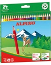 Lápices de colores Alpino 658 caja de 24 colores largos