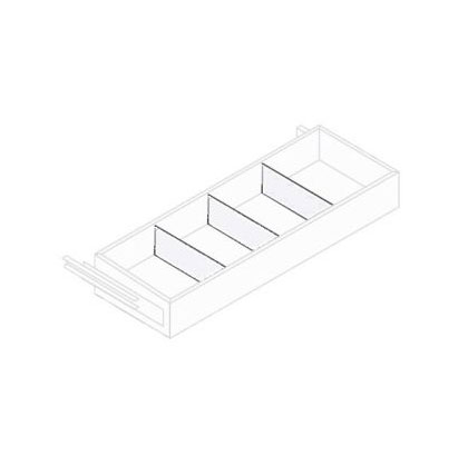 Separadores de cajón telescópico para armario Bisley EuroTambour (Pack de 3) ET4DW4DP3PS