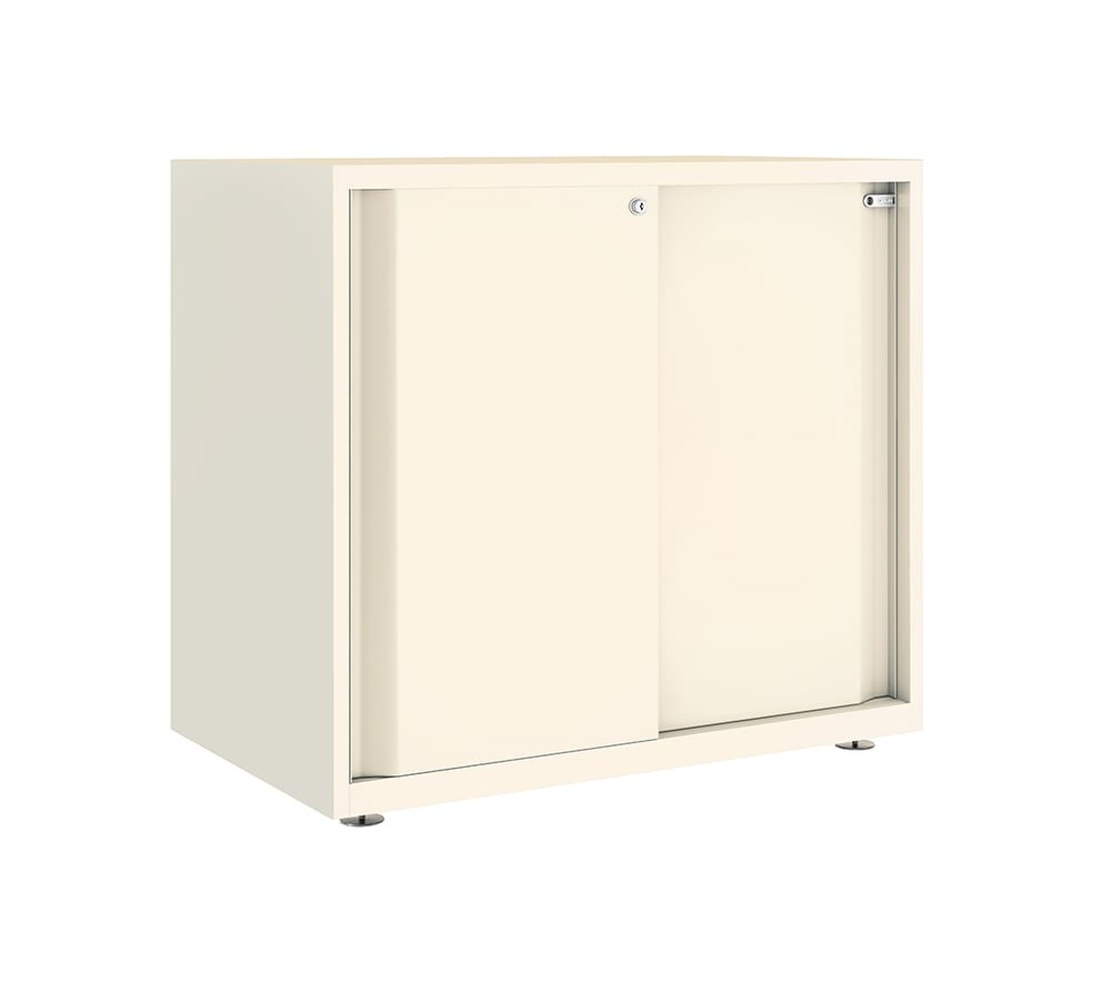 Armario metálico con puerta corredera lisa Glide 743 x 800 mm