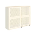 Armario metálico con puerta corredera perforada Bisley Glide 1529 x 2400 x 470 mm