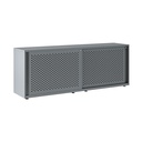 Armario metálico con puerta corredera perforada Bisley Glide 743 x 2400 x 470 mm
