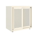 Armario metálico con puerta corredera perforada Glide 807 x 800 mm