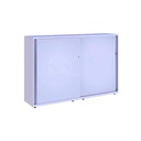 Armario metálico con puerta corredera lisa Glide 1529 x 1600 mm