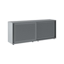 Armario metálico con puerta corredera perforada Bisley Glide 743 x 1600 x 470 mm