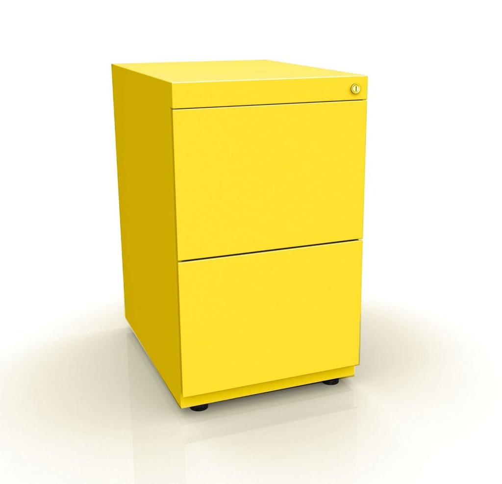 Cajonera fija Bisley Note con 2 cajones de archivo NWA53G7FF