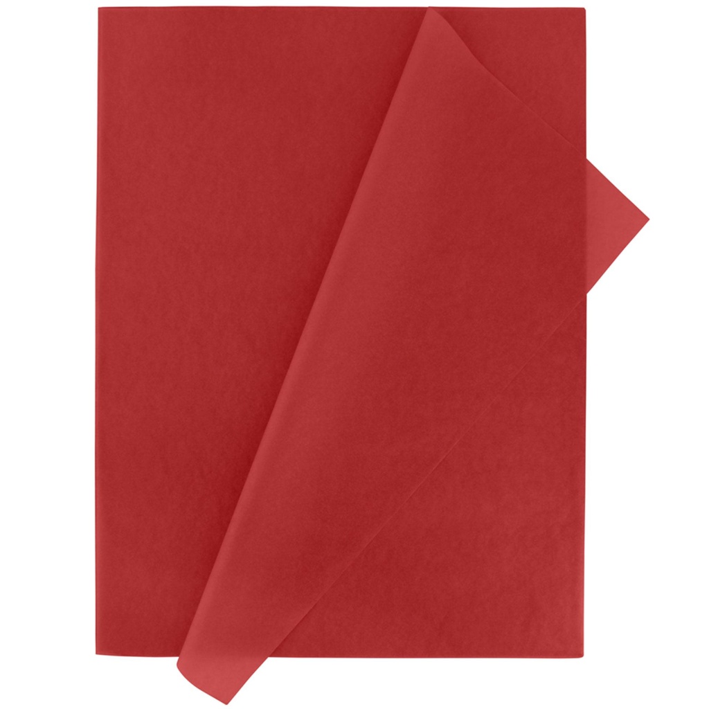 Papel de seda 50 x 75 cm 25 hojas rojo Fixo