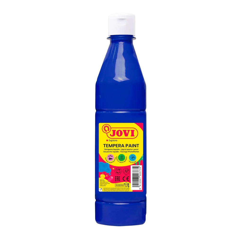 Témpera escolar líquida 500 ml Jovi azul ultramar