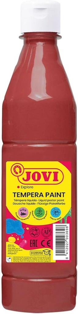 Témpera escolar líquida 500 ml Jovi marrón