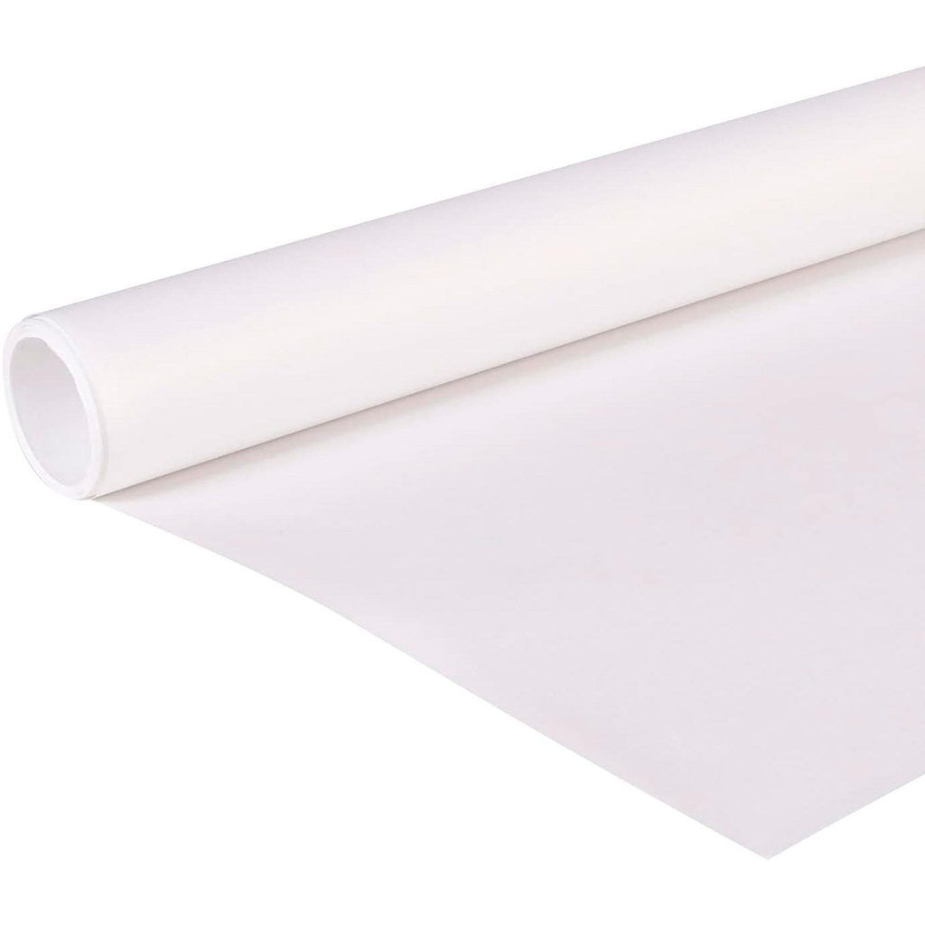 Bobina de papel kraft blanco 1 x 5 m