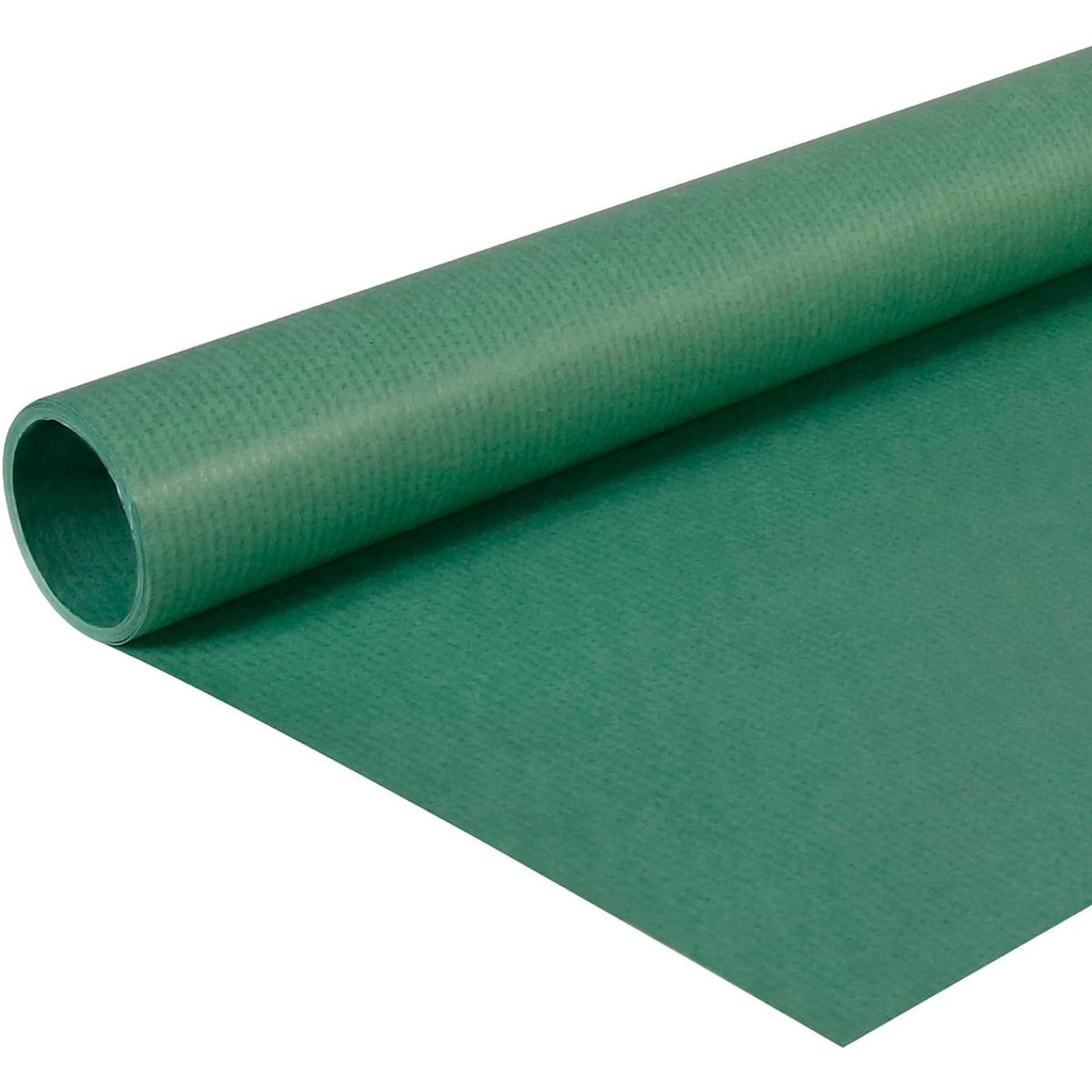 Bobina de papel kraft verde oscuro 1 x 5 m