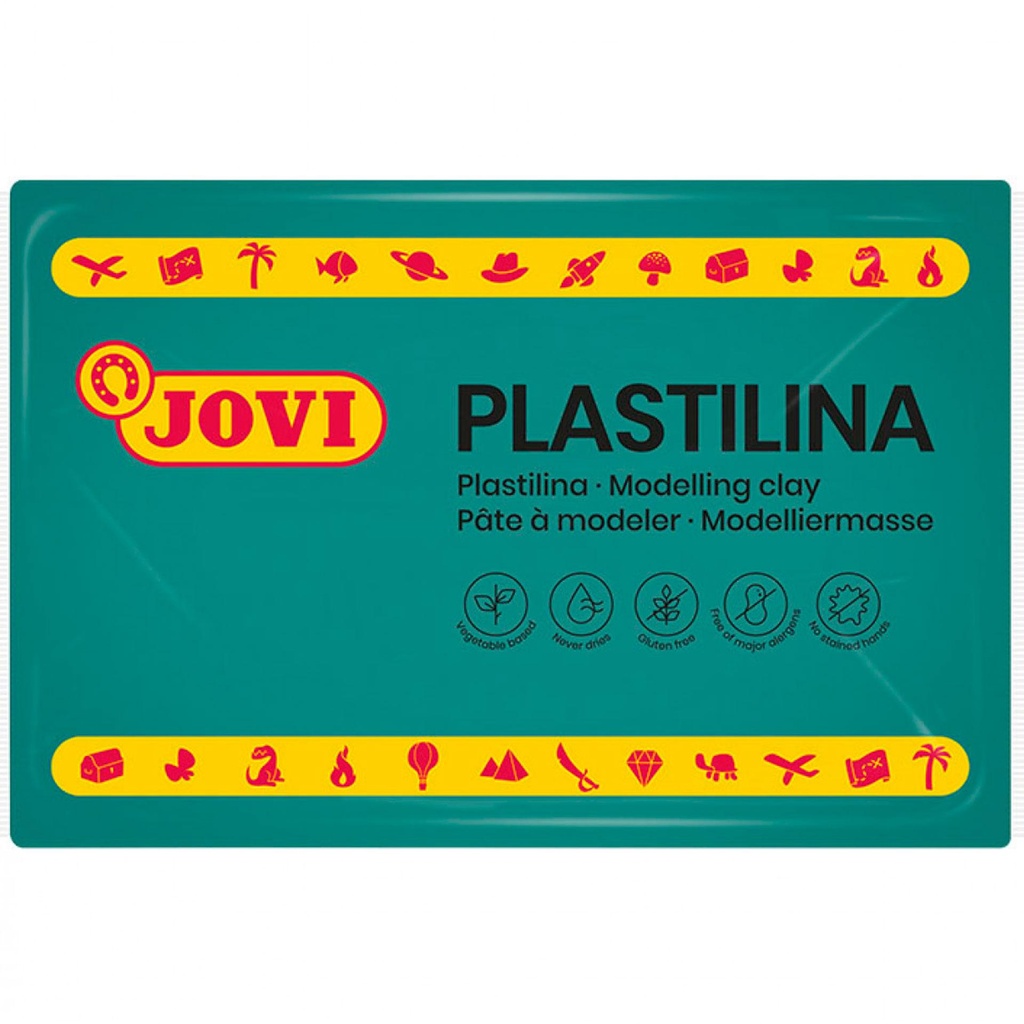 Plastilina verde oscuro 350 g Jovi