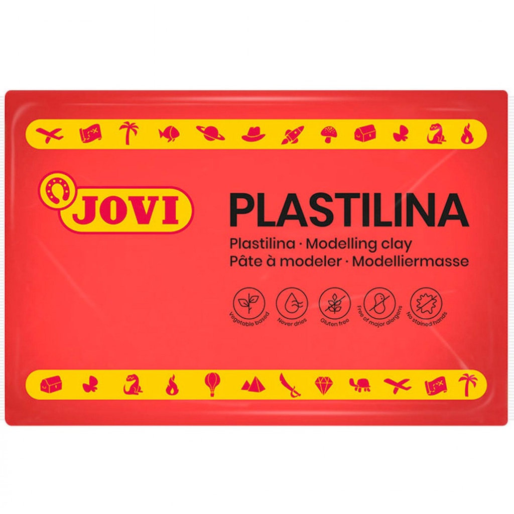 Plastilina rojo 350 g Jovi