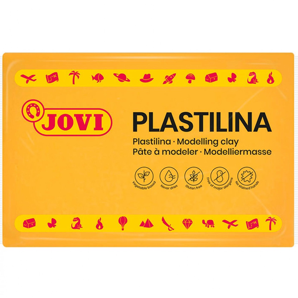 Plastilina amarillo oscuro 350 g Jovi