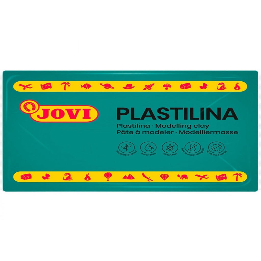 Plastilina verde oscuro 150 g Jovi