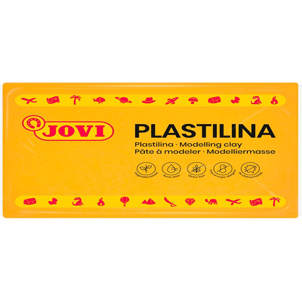 Plastilina amarillo oscuro 150 g Jovi