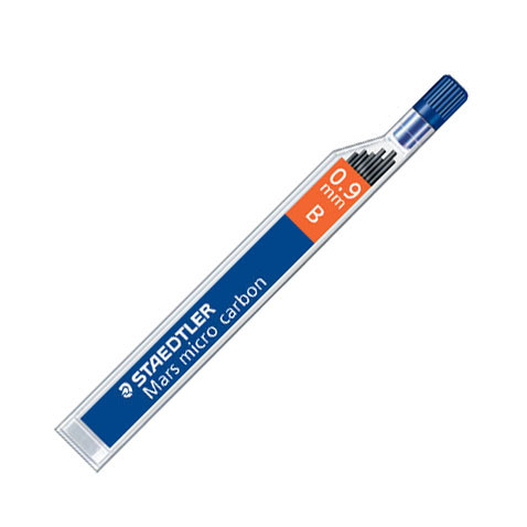 Minas Staedtler Mars Micro Carbon 0,9 mm B (Tubo de 12 unidades)