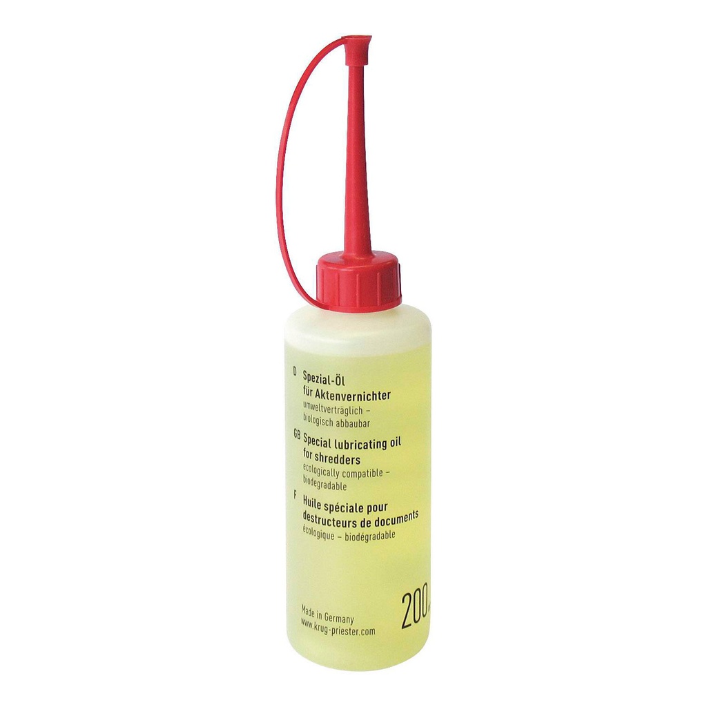 Aceite para destructora Ideal - Botella de 200 ml