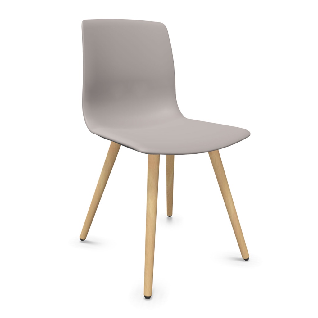 Silla Noom 50 con 4 patas de madera personalizada