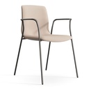 Silla Noom 50 con 4 patas de acero tapizada
