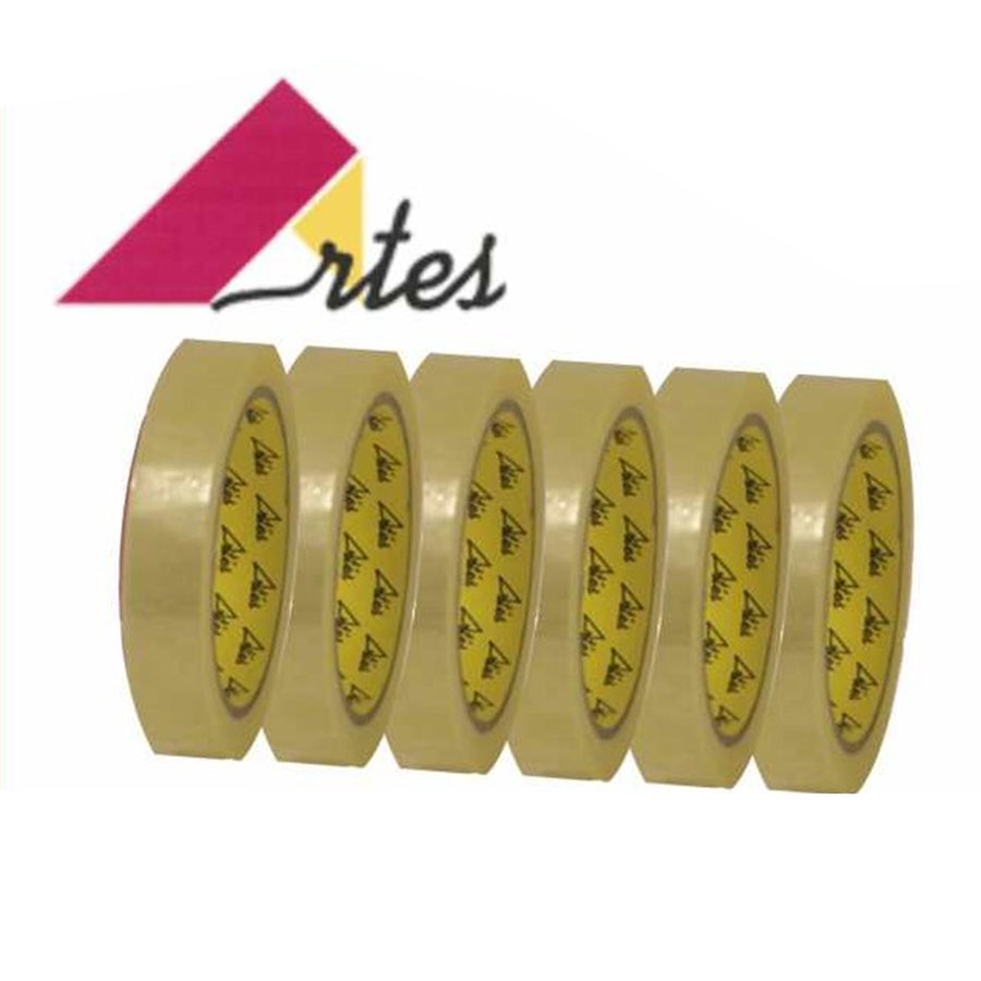 Cinta adhesiva transparente Artés 66 m x 12 mm (Pack 12 unidades)