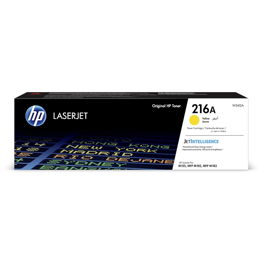 Tóner láser original W2412A HP 216A amarillo