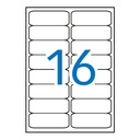 Etiquetas adhesivas A4 99,1 x 34 mm Apli (Caja 100 hojas) Cantos redondeados