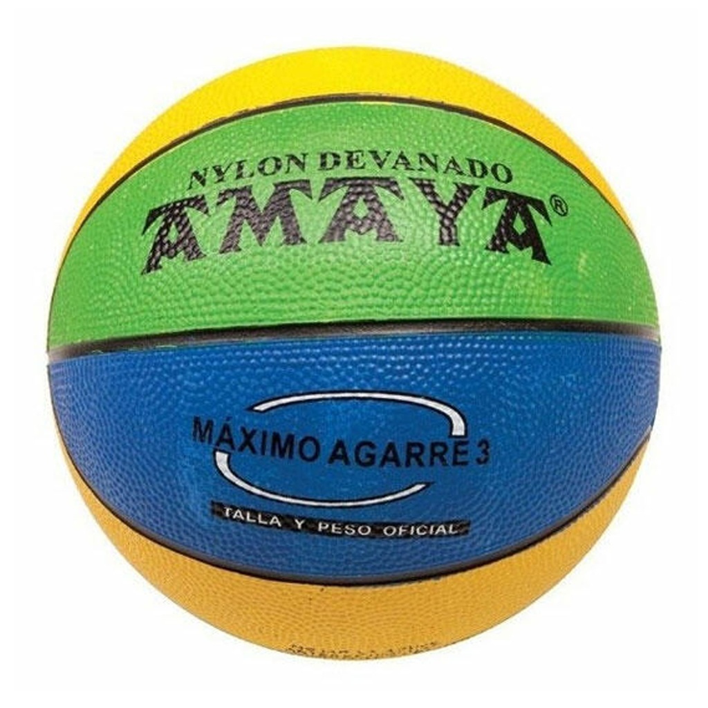 Balón Mini basket tricolor Amaya N.º 3