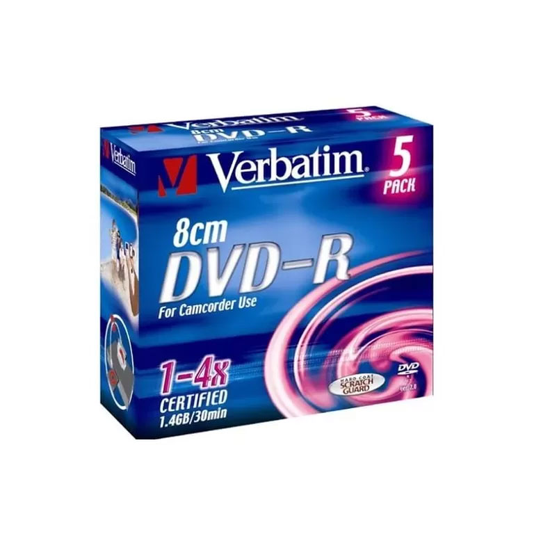 MiniDVD 1.4 GB Verbatim (Pack 5 unidades)