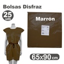Bolsa de disfraz 65 x 90 marrón (Pack 25 unidades)