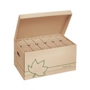 Caja contenedor para archivadores con tapa Nature Box