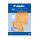 Bolsa kraft acolchada 300 x 445 mm nº19 Unipapel (Pack 10 unidades)