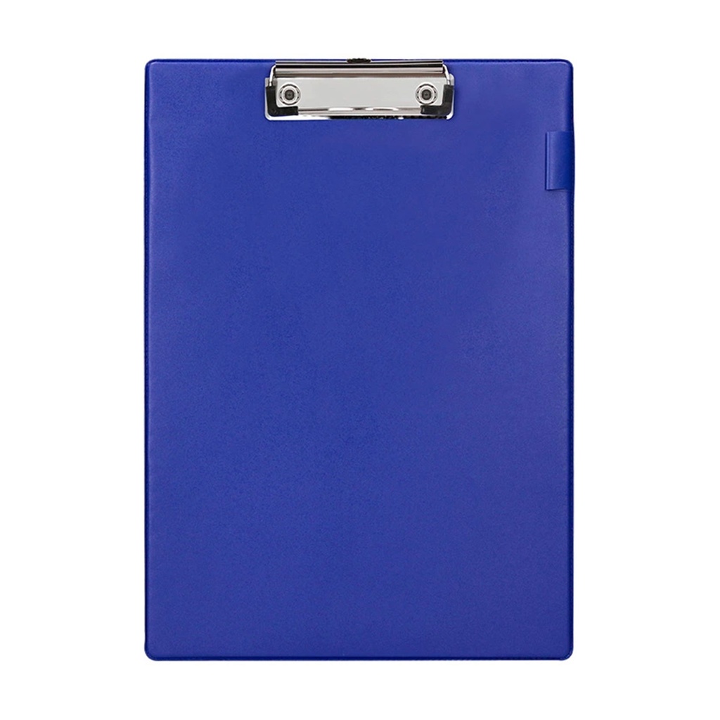 Portanotas azul PVC con pinza metálica A4 Q-Connect