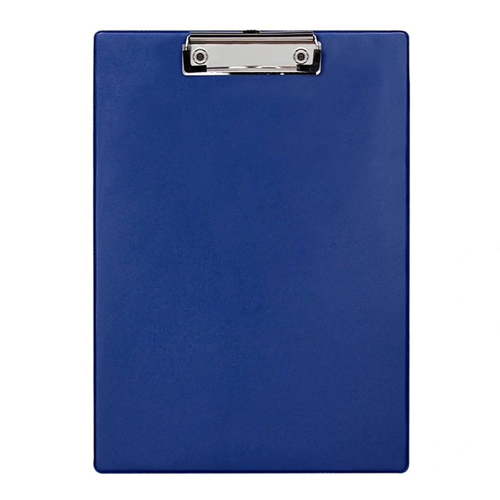 Portanotas azul polipropileno con pinza metálica A4 Q-Connect