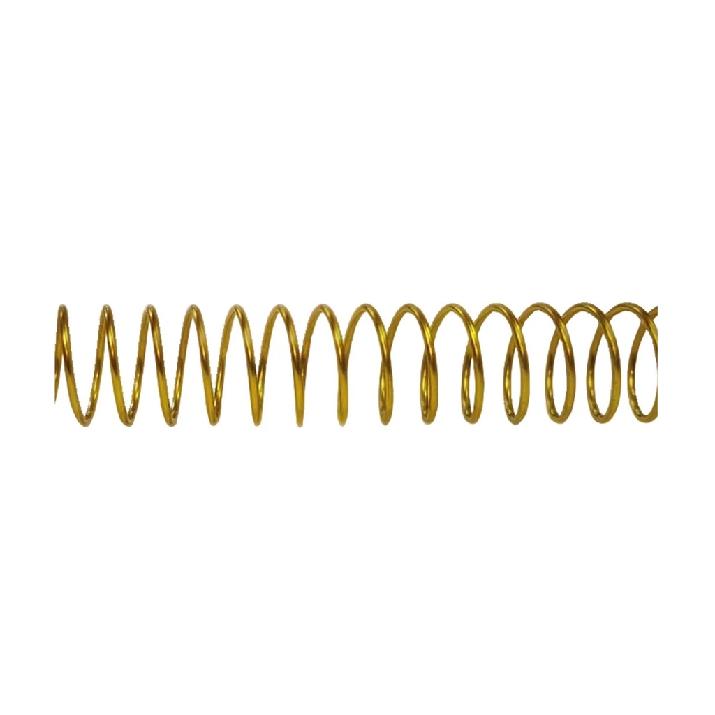 Espiral metálico bronce 6 mm 5:1