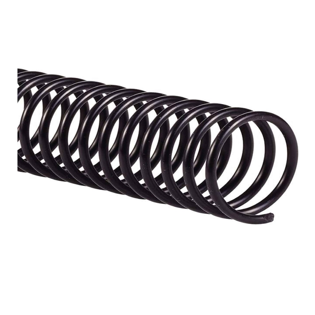 Espiral de plástico negro 24 mm 5:1 (Caja 50 unidades)