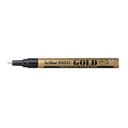 Rotulador permanente Artline 999XF dorado punta fina