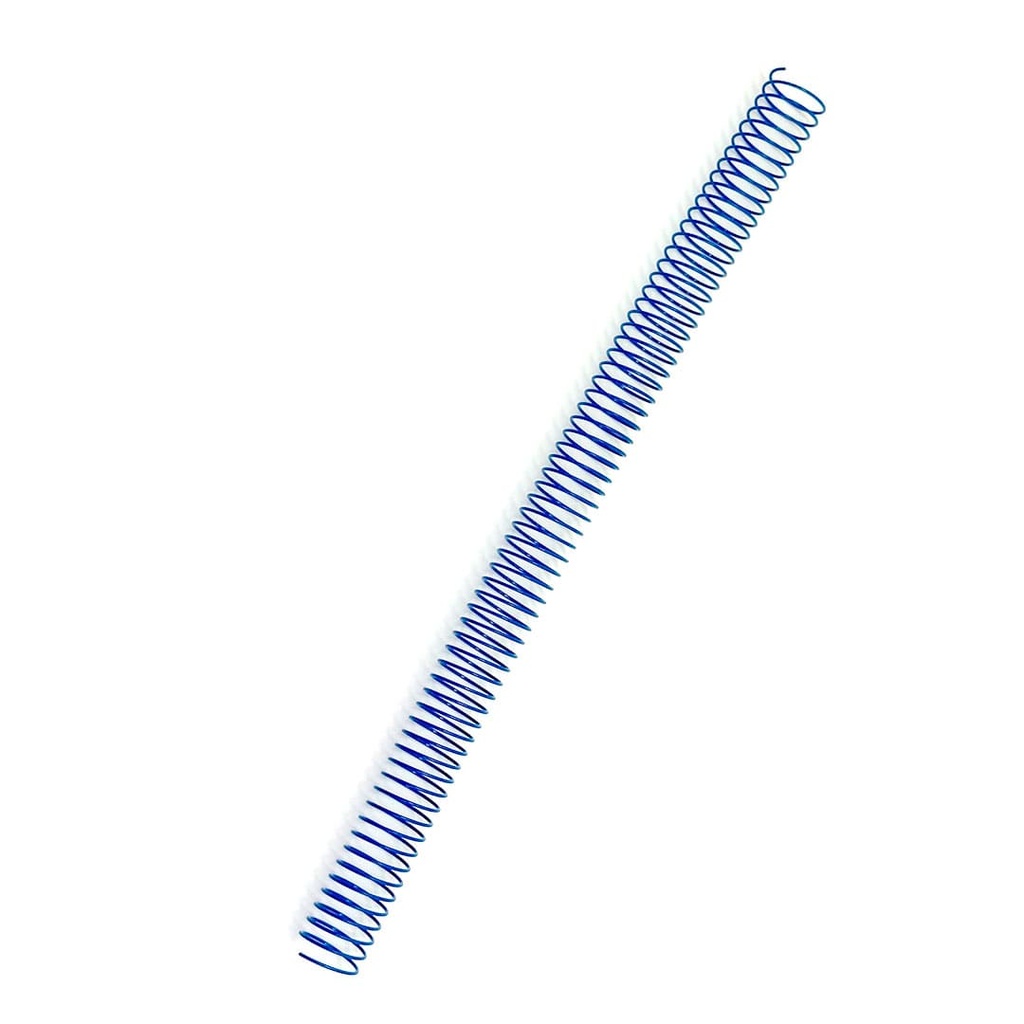 Espiral metálico azul 20 mm 5:1 (Pack de 10)