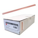 Espiral metálico rojo 12 mm 5:1 (Caja 200 unidades)