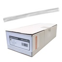 Espiral metálico plata 20 mm 5:1 (Caja 100 unidades)